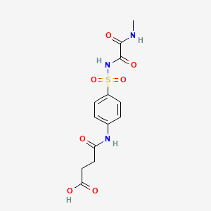 Butanoic acid, 4-((4-((((methylamino)oxacetyl)amino)sulfonyl)phenyl)amino)-4-oxo-