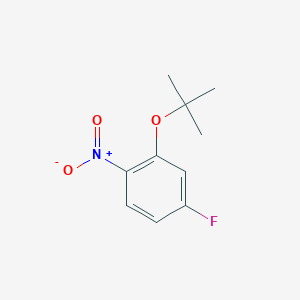 molecular formula C10H12FNO3 B1377123 2-(Tert-butoxy)-4-fluoro-1-nitrobenzene CAS No. 1369809-57-3