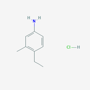 molecular formula C9H14ClN B1377127 4-Ethyl-3-methylaniline hydrochloride CAS No. 1427379-96-1