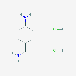 molecular formula C7H18Cl2N2 B1377131 4-(Aminomethyl)cyclohexan-1-amine dihydrochloride CAS No. 1427380-67-3