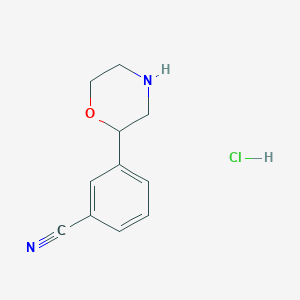 3-(Morpholin-2-yl)benzonitrile hydrochloride