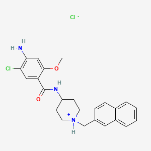 4-Amino-5-chloro-2-methoxy-N-(1-(2-naphthalenylmethyl)-4-piperidinyl)benzamide hydrochloride