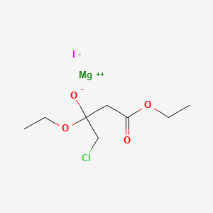 (Ethyl 4-chloro-3-ethoxy-3-hydroxybutyrato)iodomagnesium