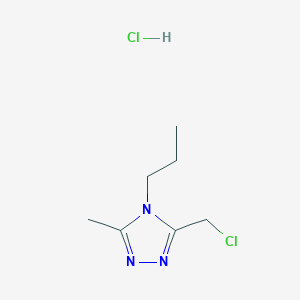 3-(chloromethyl)-5-methyl-4-propyl-4H-1,2,4-triazole hydrochloride
