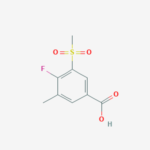 4-Fluoro-3-methanesulfonyl-5-methylbenzoic acid