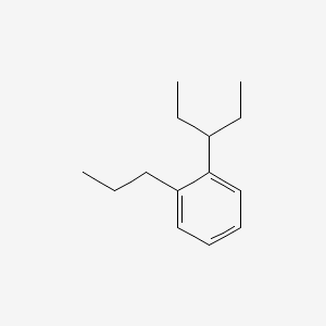 molecular formula C14H22 B13771435 1-(1-Ethylpropyl)-2-propylbenzene CAS No. 54789-15-0