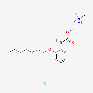 2-(Dimethylamino)ethyl o-(heptyloxy)carbanilate hydrochloride