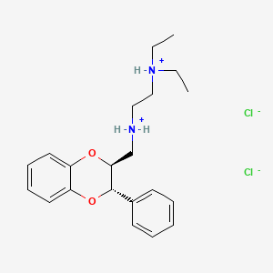 N-(2-(Diethylamino)ethyl)-3-phenyl-1,4-benzodioxan-2-methylamine dihydrochloride