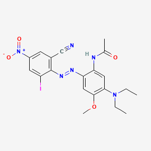 Acetamide, N-[2-[(2-cyano-6-iodo-4-nitrophenyl)azo]-5-(diethylamino)-4-methoxyphenyl]-