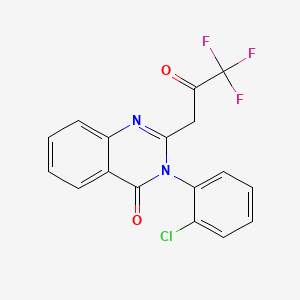 4(3H)-Quinazolinone, 3-(2-chlorophenyl)-2-(3,3,3-trifluoro-2-oxopropyl)-