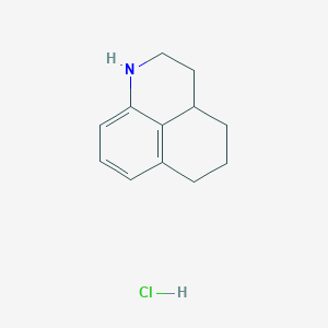 molecular formula C12H16ClN B1377176 2,3,3a,4,5,6-六氢-1H-苯并[de]喹啉;盐酸盐 CAS No. 42025-45-6