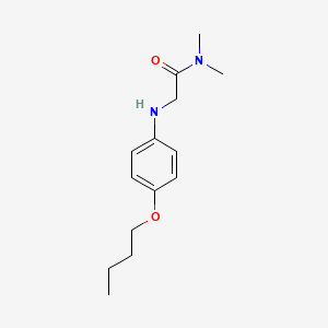 molecular formula C14H22N2O2 B13771810 2-(4-butoxyanilino)-N,N-dimethylacetamide CAS No. 92493-33-9