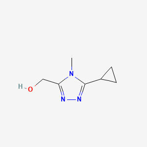 (5-cyclopropyl-4-methyl-4H-1,2,4-triazol-3-yl)methanol