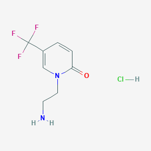 1-(2-Aminoethyl)-5-(trifluoromethyl)-1,2-dihydropyridin-2-one hydrochloride