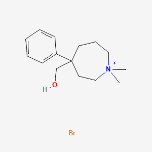 4-(Hydroxymethyl)-1,1-dimethyl-4-phenylazepan-1-ium bromide