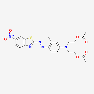 2,2'-[[3-Methyl-4-[(6-nitrobenzothiazol-2-YL)azo]phenyl]imino]bisethyl diacetate