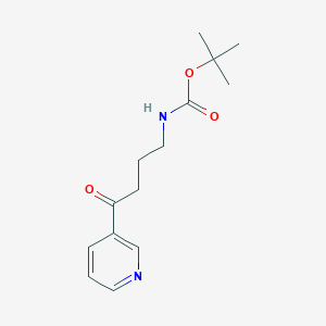 molecular formula C14H20N2O3 B1377213 tert-Butyl (4-oxo-4-(pyridin-3-yl)butyl)carbamate CAS No. 1134327-87-9