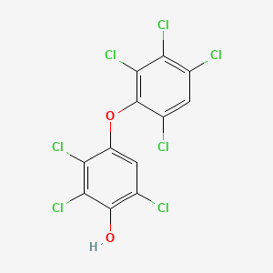 molecular formula C12H3Cl7O2 B13772134 2,3,6-Trichloro-4-(2,3,4,6-tetrachlorophenoxy)phenol CAS No. 94888-13-8