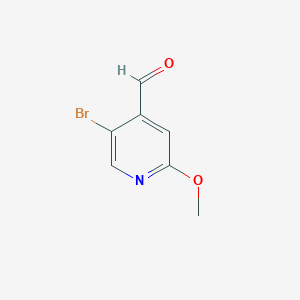 molecular formula C7H6BrNO2 B1377214 5-Bromo-2-methoxyisonicotinaldehyde CAS No. 936011-17-5