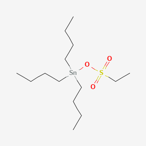 molecular formula C14H32O3SSn B13772155 Tributyl((ethylsulphonyl)oxy)stannane CAS No. 68725-15-5