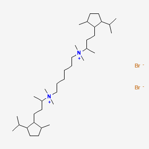 Ammonium, hexamethylenebis((3-((2-isopropyl-5-methyl)cyclopentyl)-1-methyl)propyl)bis(dimethyl-, dibromide, hemihydrate