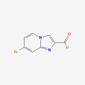 molecular formula C8H5BrN2O B1377218 7-Bromoimidazo[1,2-a]pyridine-2-carbaldehyde CAS No. 1018828-16-4