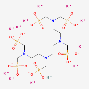 Undecapotassium hydrogen (ethane-1,2-diylbis(((phosphonatomethyl)imino)ethane-2,1-diylnitrilobis(methylene)))tetrakisphosphonate