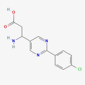 3-Amino-3-[2-(4-chlorophenyl)pyrimidin-5-yl]propanoic acid