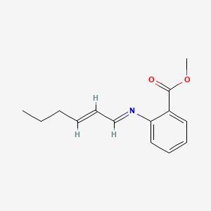 Methyl 2-(2-hexenylideneamino)benzoate