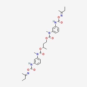 Carbamic acid, (methyl-3-(((((1-methylpropylidene)amino)oxy)carbonyl)amino)phenyl)-, 1-methyl-1,3-propanediyl ester