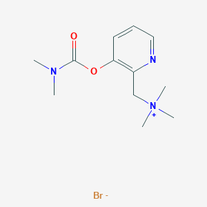 Ammonium, ((3-hydroxy-2-pyridyl)methyl)trimethyl-, bromide, dimethylcarbamate (ester)