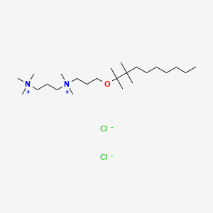 1,3-Propanediaminium, N,N,N,N',N'-pentamethyl-N'-(3-((tetramethylnonyl)oxy)propyl)-, dichloride