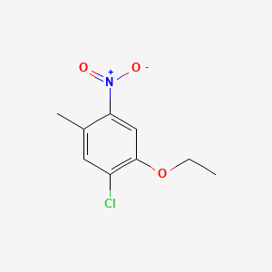 molecular formula C9H10ClNO3 B13772235 5-Chloro-4-ethoxy-2-nitrotoluene CAS No. 67828-40-4