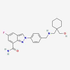 5-Fluoro-2-[4-[[[[1-(hydroxymethyl)cyclohexyl]methyl]amino]methyl]phenyl]-2H-indazole-7-carboxamide