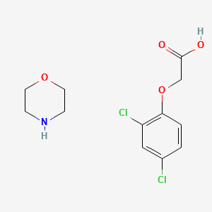 molecular formula C12H15Cl2NO4 B13772258 2,4-D morpholine salt CAS No. 6365-73-7