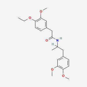 N-[2-(3,4-Dimethoxyphenyl)-1-methylethyl]-4-ethoxy-3-methoxyphenylacetamide