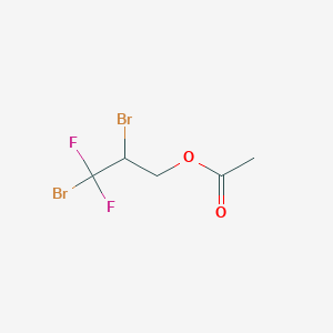 molecular formula C5H6Br2F2O2 B13772280 2,3-Dibromo-3,3-difluoropropyl acetate CAS No. 867-83-4