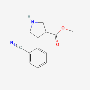 Methyl 4-(2-cyanophenyl)pyrrolidine-3-carboxylate