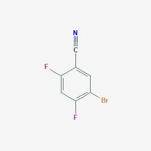molecular formula C7H2BrF2N B1377240 5-溴-2,4-二氟苯甲腈 CAS No. 1260879-25-1