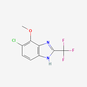 Benzimidazole, 5-chloro-4-methoxy-2-(trifluoromethyl)-