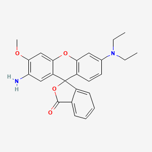 2'-Amino-6'-(diethylamino)-3'-methoxyspiro[isobenzofuran-1[3H],9'-[9H]xanthene]-3-one