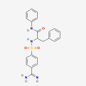 alpha-((p-Amidinophenyl)sulfonamido)hydrocinnamanilide