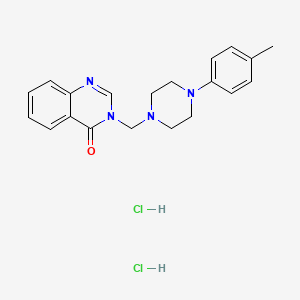 4(3H)-Quinazolinone, 3-(4-(p-tolyl)-1-piperazinylmethyl)-, dihydrochloride