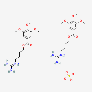 diaminomethylidene-[4-(3,4,5-trimethoxybenzoyl)oxybutyl]azanium;sulfate