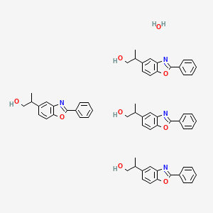 2-Phenyl-beta-methyl-5-benzoxazoleethanol hydrate