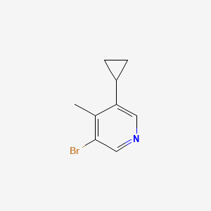 B1377266 3-Bromo-5-cyclopropyl-4-methylpyridine CAS No. 1404367-13-0