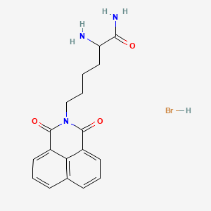 alpha-Amino-1,3-dioxo-1H-benz(de)isoquinoline-2(3H)-hexanamide monohydrobromide