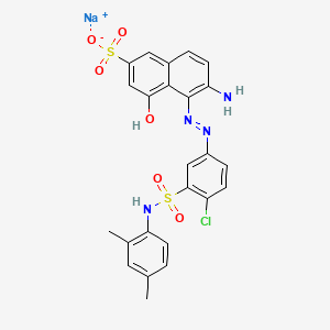 2-Naphthalenesulfonic acid, 6-amino-5-((4-chloro-3-(((2,4-dimethylphenyl)amino)sulfonyl)phenyl)azo)-4-hydroxy-, monosodium salt