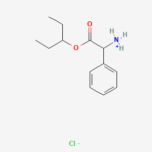 (2-oxo-2-pentan-3-yloxy-1-phenylethyl)azanium;chloride