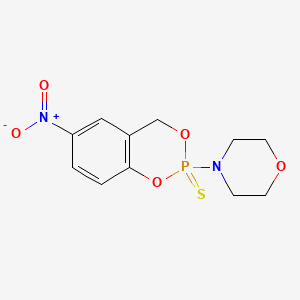 4-(6-Nitro-4H-1,3,2-benzodioxaphosphorin-2-yl)morpholine P-sulfide